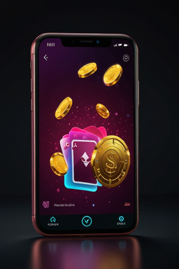 Smartphone mit Casino-App